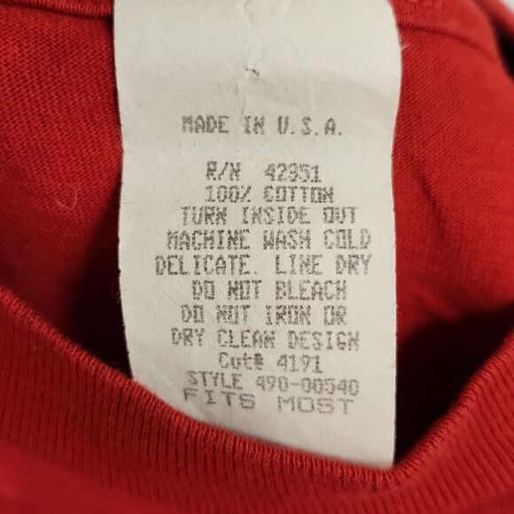 Peanuts Christmas T-shirt L Vintage 1971 - Picture 8 of 8